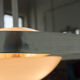 Lustre Bauhaus nickelé, Tchécoslovaquie, années 1930