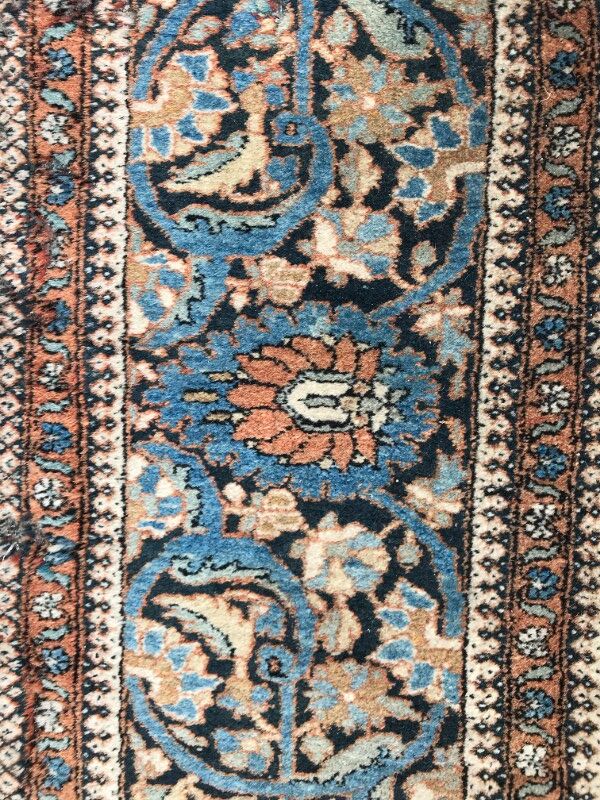 Tapis ancien persan kashan fin 134x208 cm