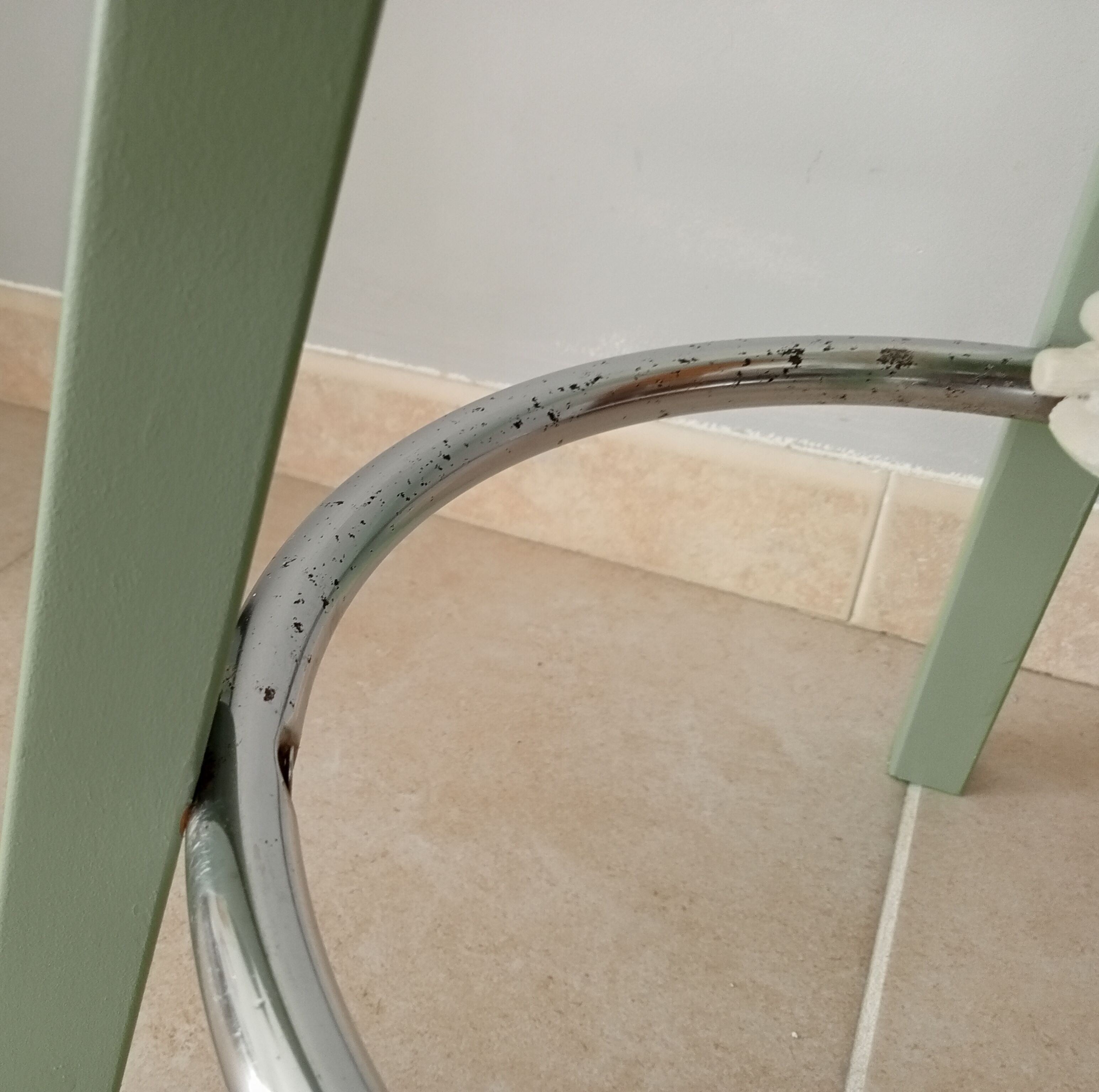 Vintage high screw stool