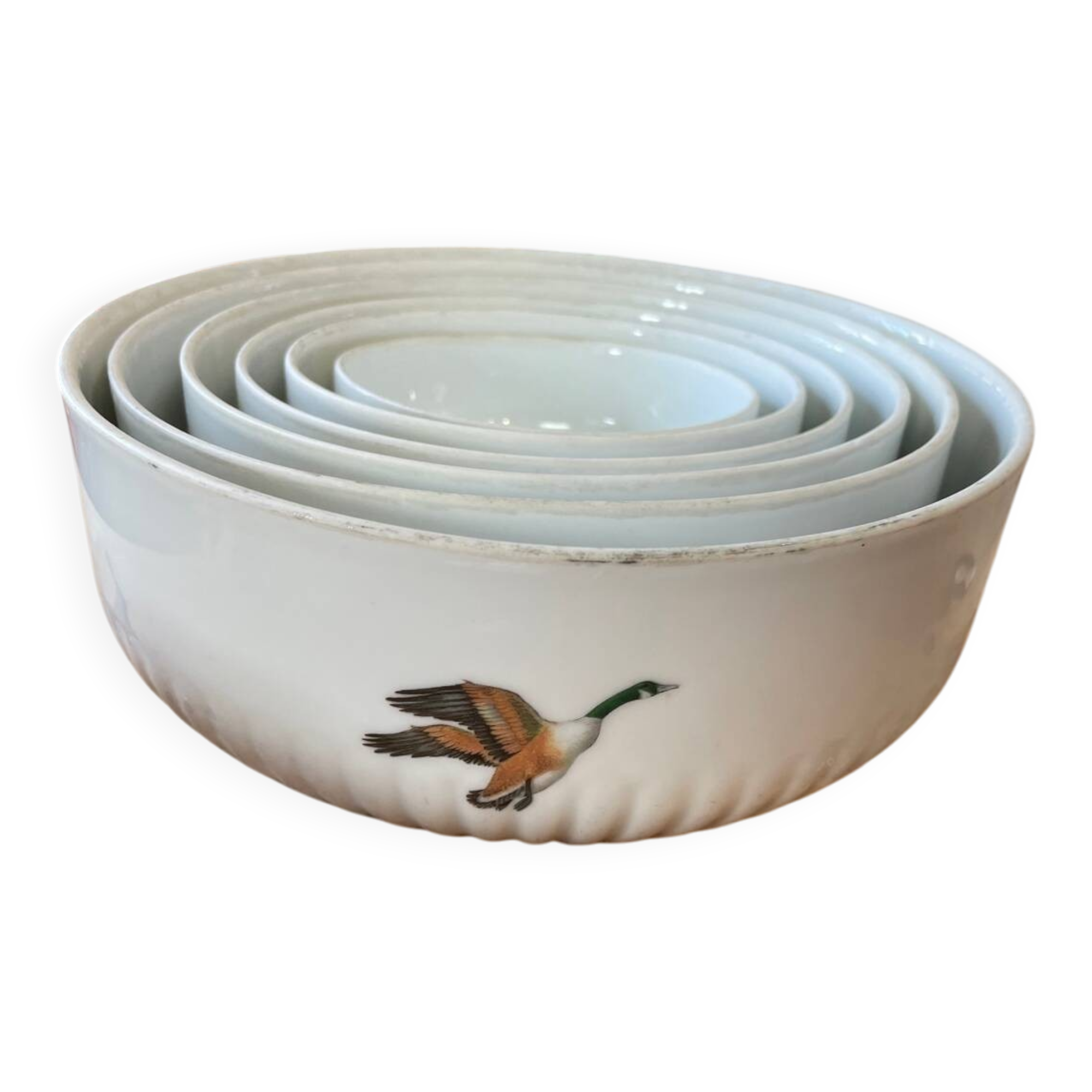 Set of Limoges porcelain bowls