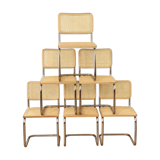 Lot of 6 chairs Marcel Breuer cesca B32