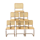 Lot de 6 chaises Marcel Breuer cesca B32
