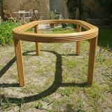 Rattan dining table 1980