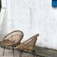 Pair of rattan armchairs