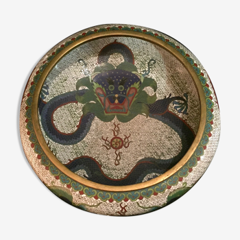 Coupe chinoise cloisonnée, fin XIXe siècle