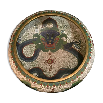 Coupe chinoise cloisonnée, fin XIXe siècle