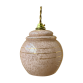 Suspension en opaline rose