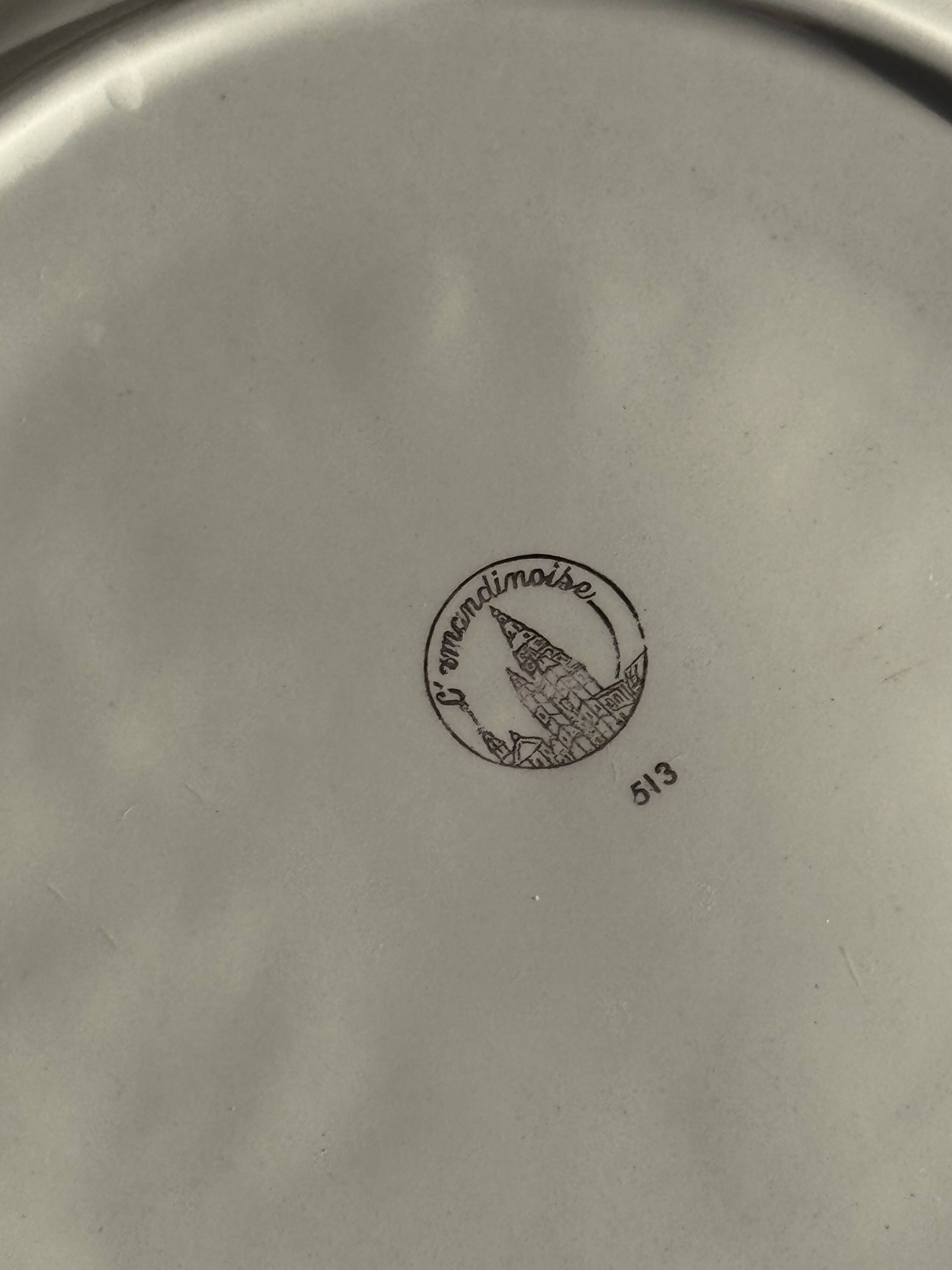 L'Amandinoise rose gold tart dish D30