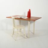 Scandinavian folding table in teak