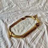 Vintage gold resin wall mirror