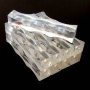 Années 1970  9 porte-couteaux  Plexiglass transparent