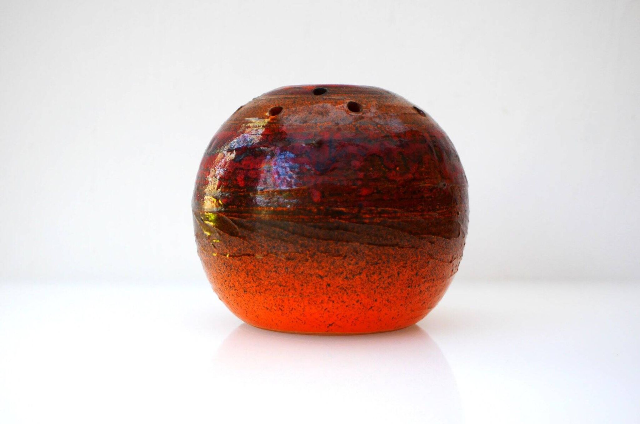 Vase en céramique d'art potier du milieu du siècle de Tilgmans