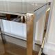 80s chrome and smoked glass trolley