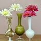 Set of 3 vintage glass and opaline vases