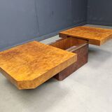 Hollywood regency hidden bar coffee table, 1970s
