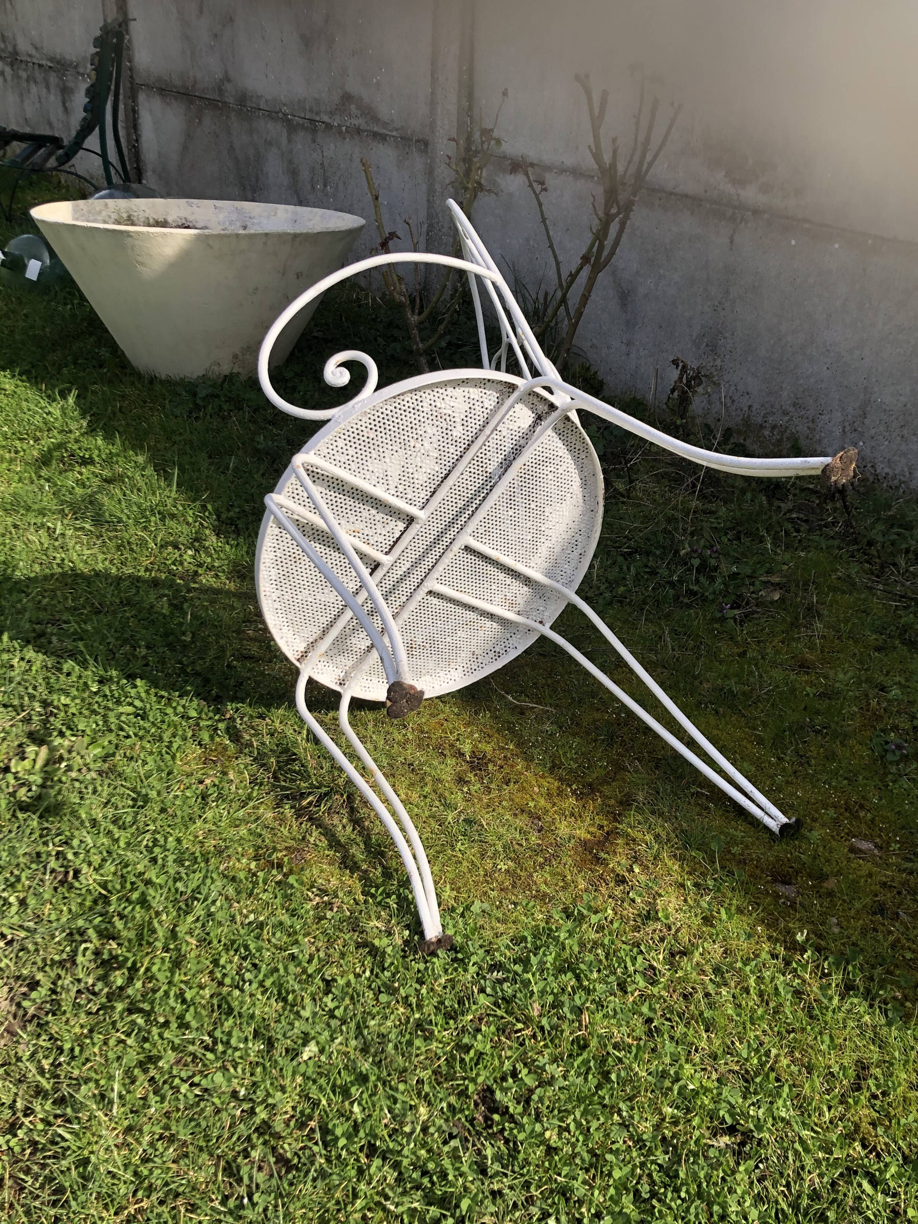 Fauteuil en fer forgé 1900