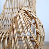 Designer rattan armchair