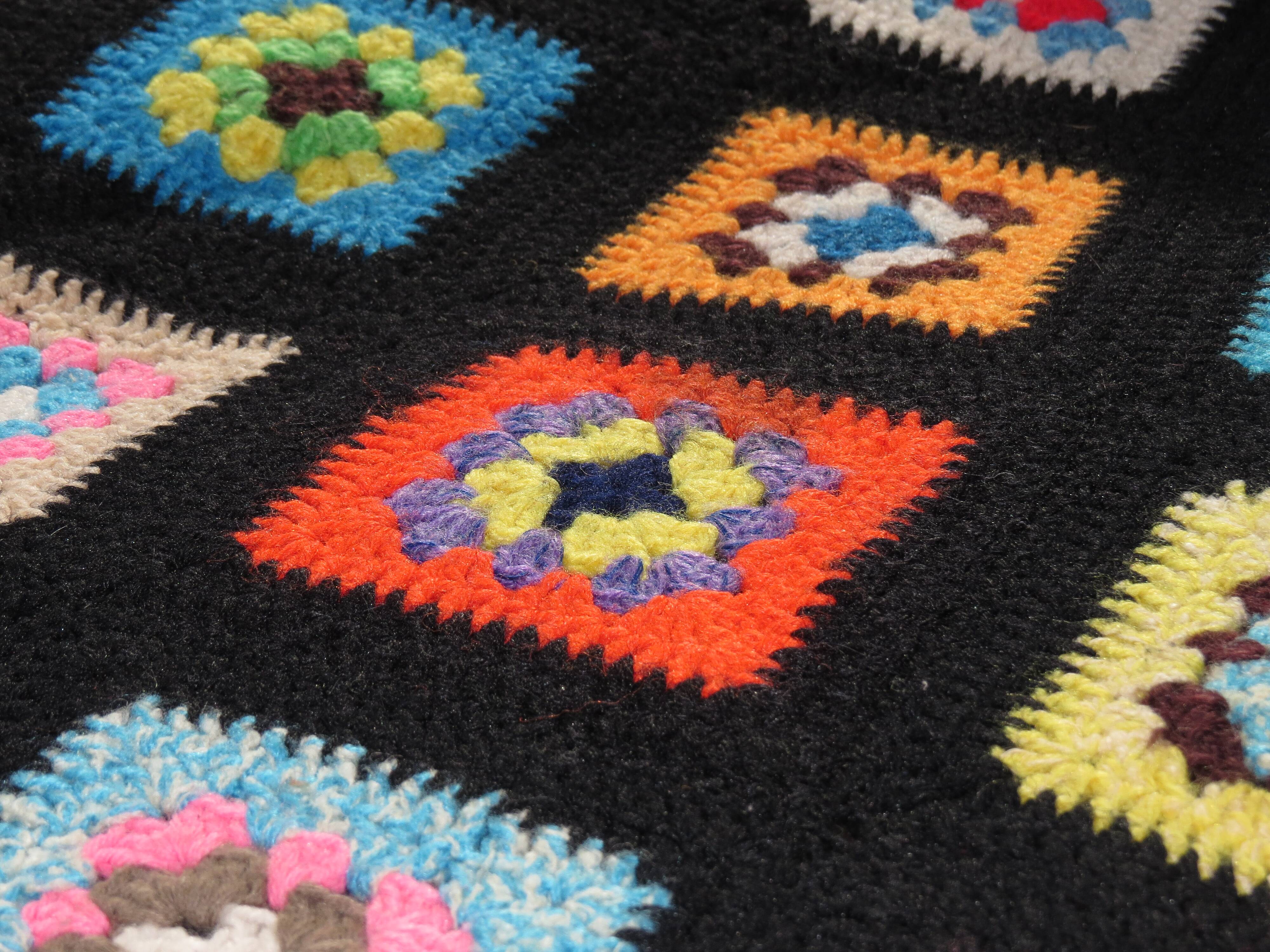 70's crochet blanket