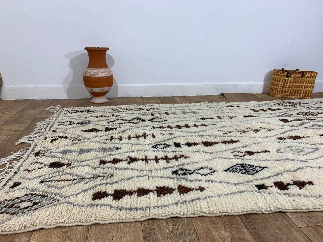 Handmade Moroccan Berber rug 254 X 144 CM