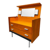 Commode coiffeuse en bois clair Georges Frydman