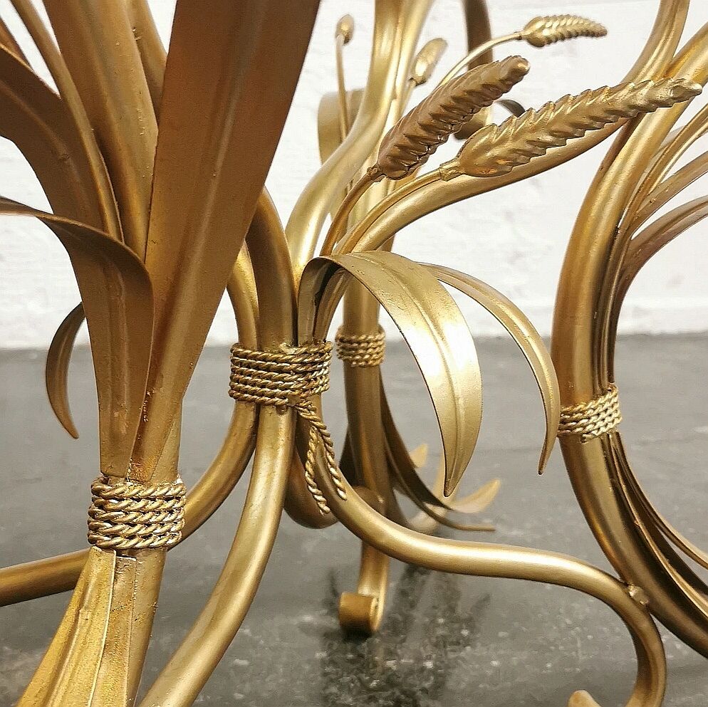 Golden coffee table "wheat cob", 1970