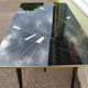 Table mid-low formica feet compass glass tray - vintage 1960