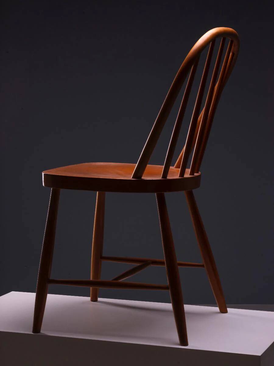 Set of four dining chairs, 1960s–70s