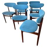6 Kofod Larsen chairs - 1970s