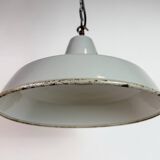 Industrial Grey Enamel Factory Pendant Lamp from Thorlux, 1960s