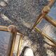 Paire de chevets en laiton massif