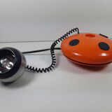 Vintage Orange lamp "Ladybug" years 70 space age OSRAM