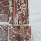 Fireplace in red marble from Languedoc