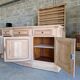 Buffet in solid cherry wood, fully sandblasted.