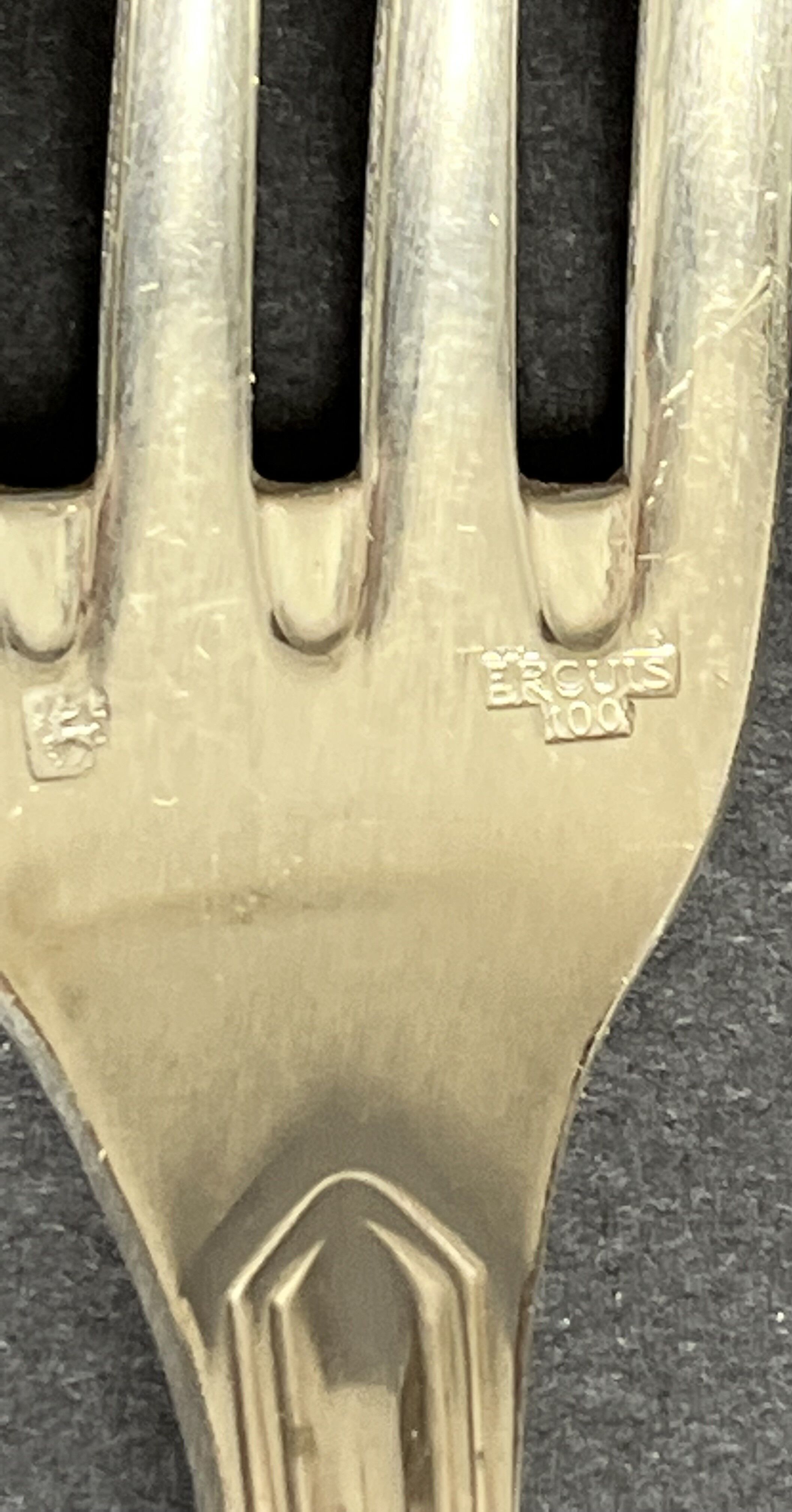 Housewife Ercuis in silver metal