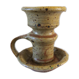 Ceramic candle holder signed Tiffoche design 60s