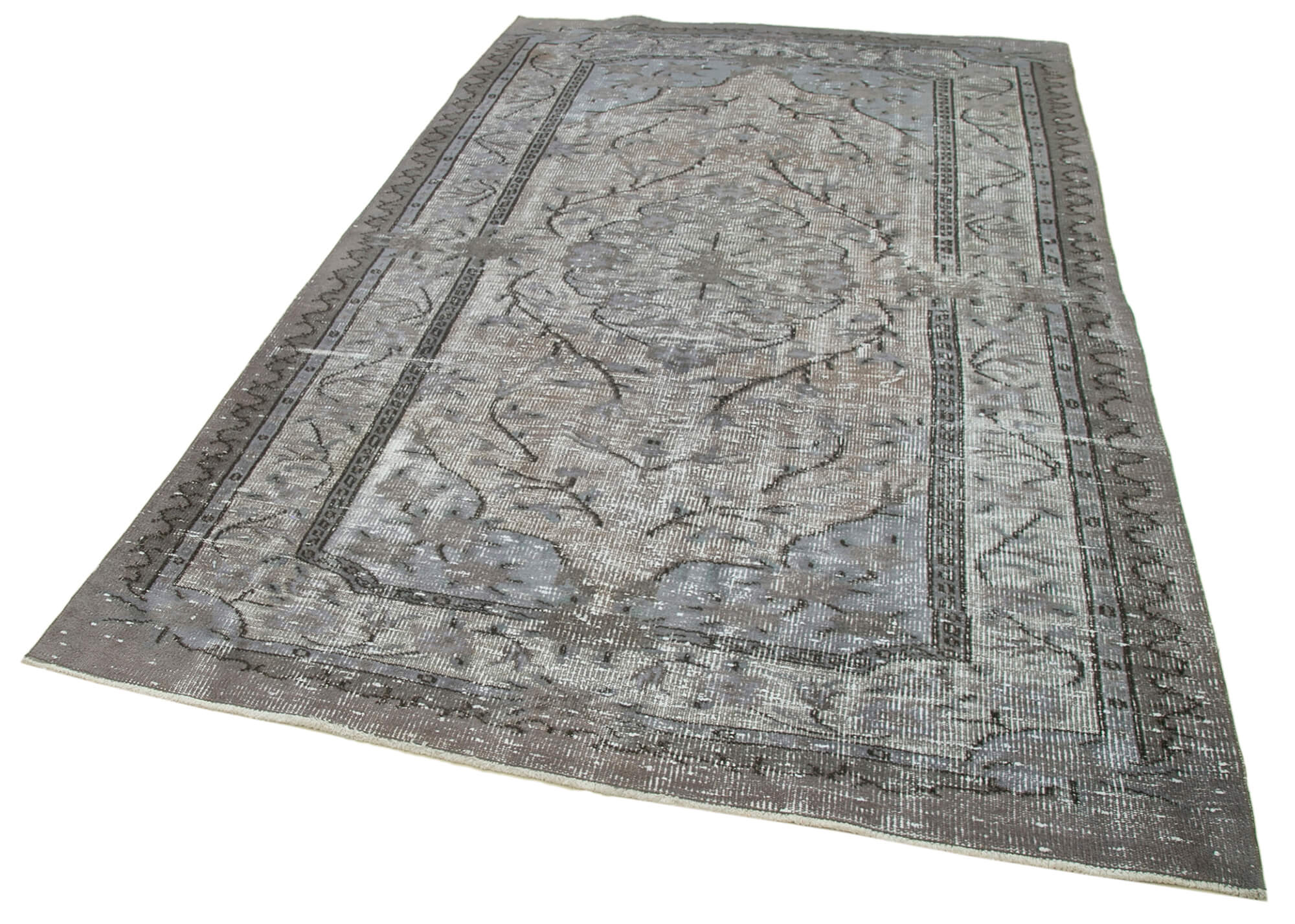 Handmade Contemporary Oriental 1970s 172 cm x 282 cm Grey Carpet