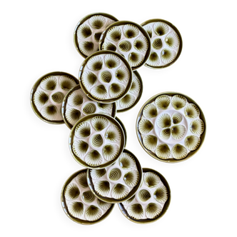 Vintage oyster service Moulin des Loups