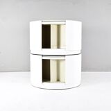 Set of Two Eugenio Gerli Tavolino container girevole T128 Revolver Italy 1969