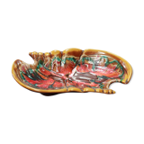 Large ceramic dish shell style Vallauris