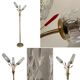 Vintage brass floor lamp with 3 lights, 1960s