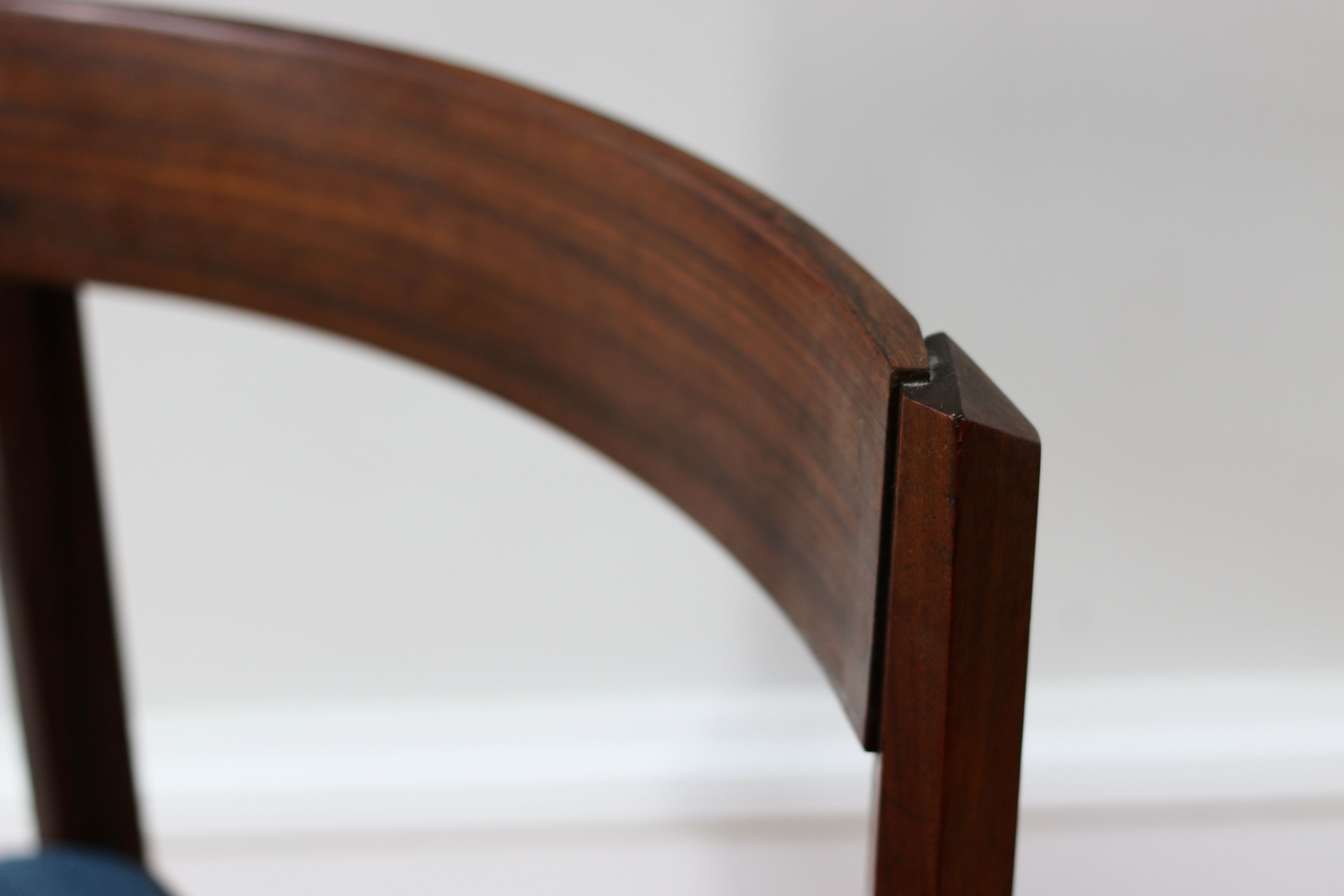 Series of 6 Scandinavian rosewood Gessef chairs