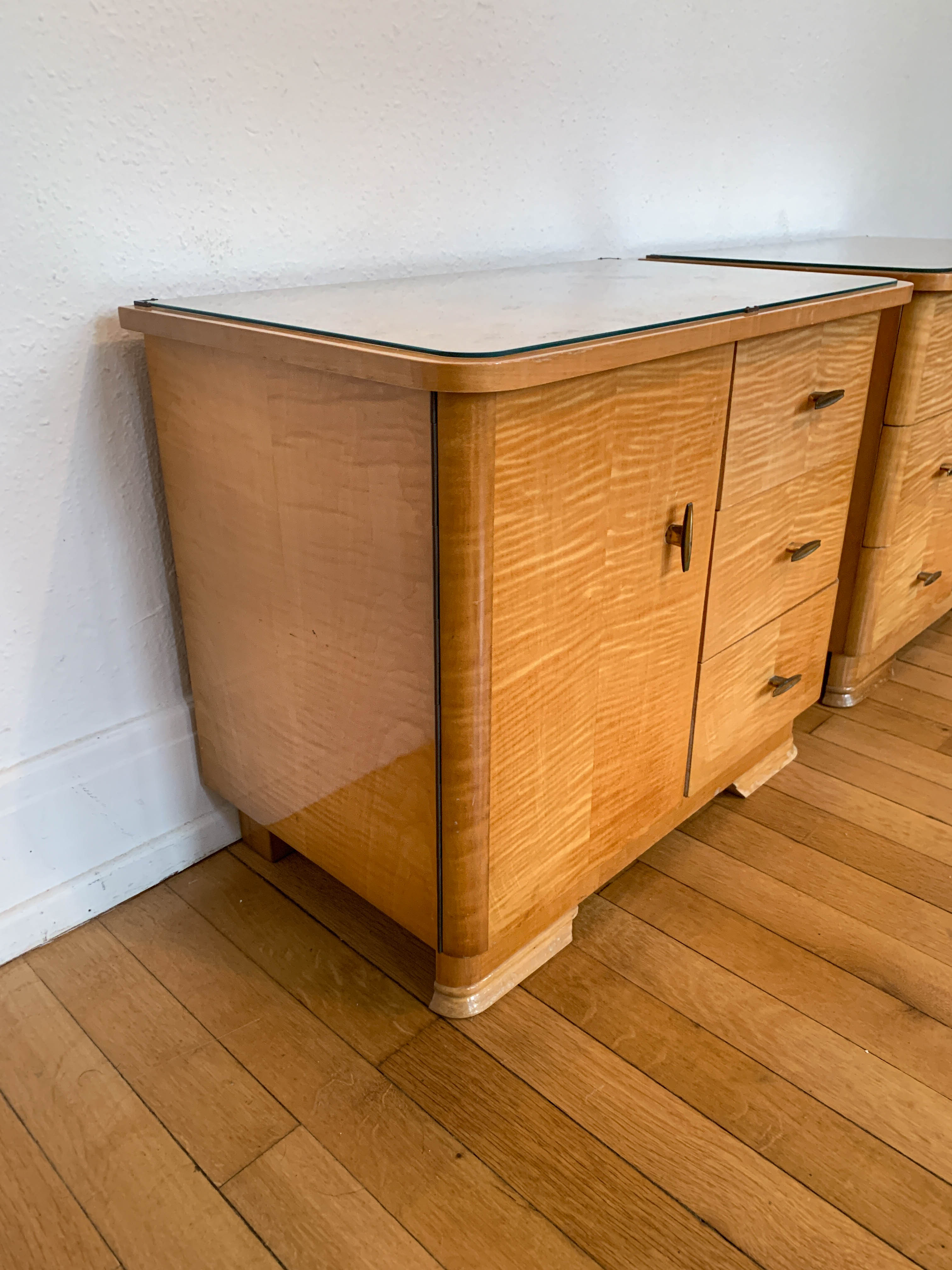 Pair of vintage 50s bedside tables