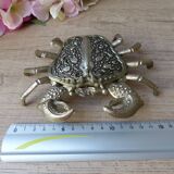 Old ashtray shape metal crab