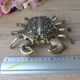 Old ashtray shape metal crab