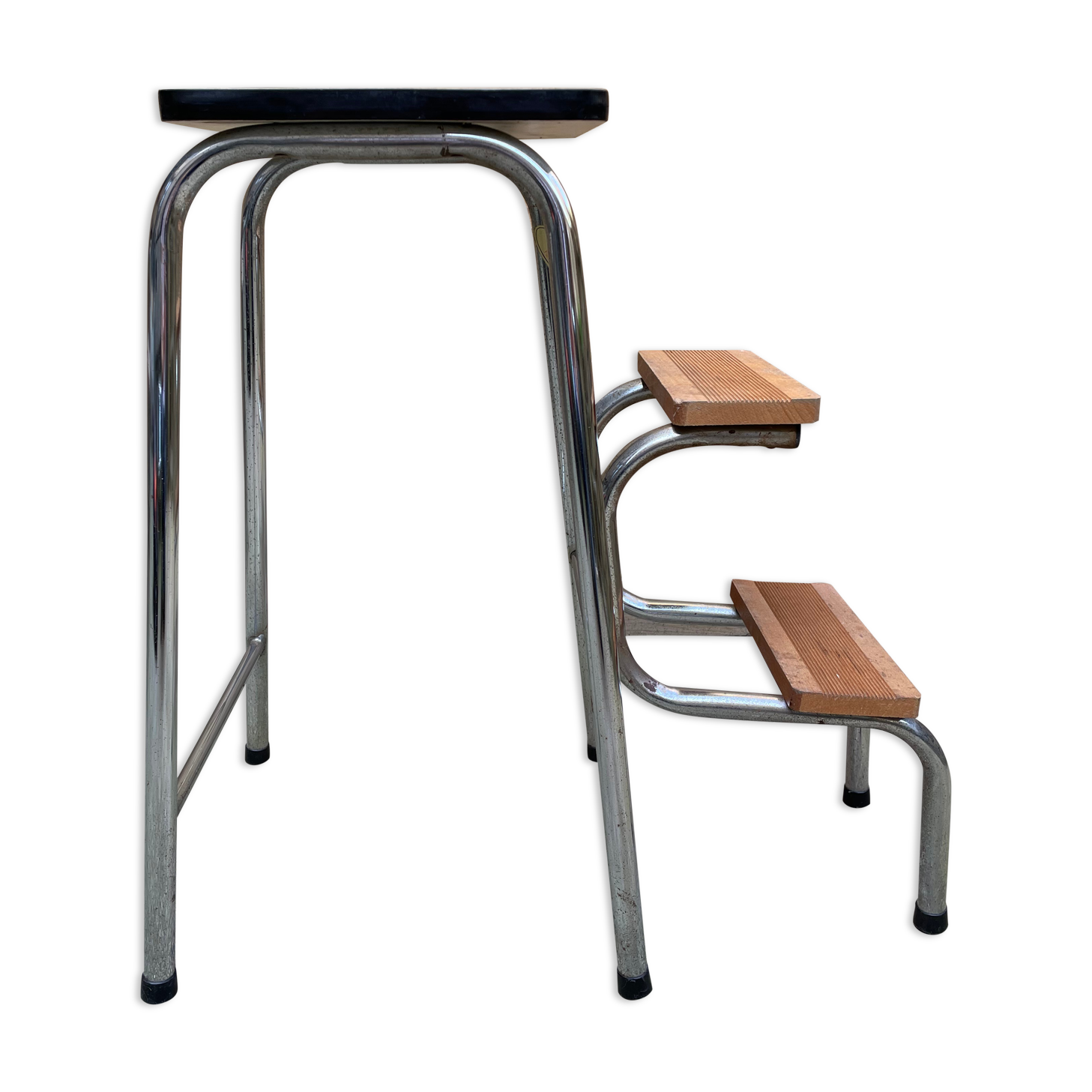 Stepladder stool in vintage formica