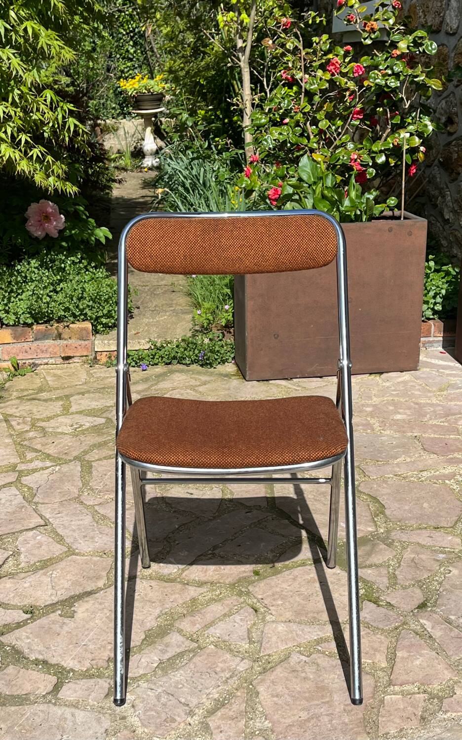 Pair of vintage folding chairs