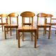 Set of 6 Scandinavian solid pine wood dining chairs by Rainer Daumiller for Hirtshals Savvaerk