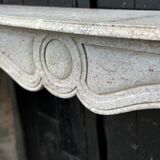 Louis XV Pompadour style fireplace in pink marble circa 1900