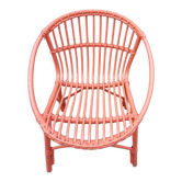 Rattan basket armchair