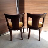 Empire style antique gondola chairs